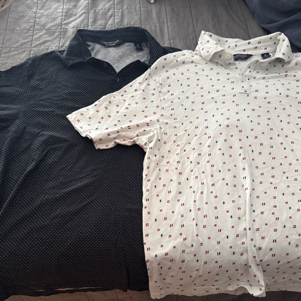 Roundtree & Yorke Black and White Polos